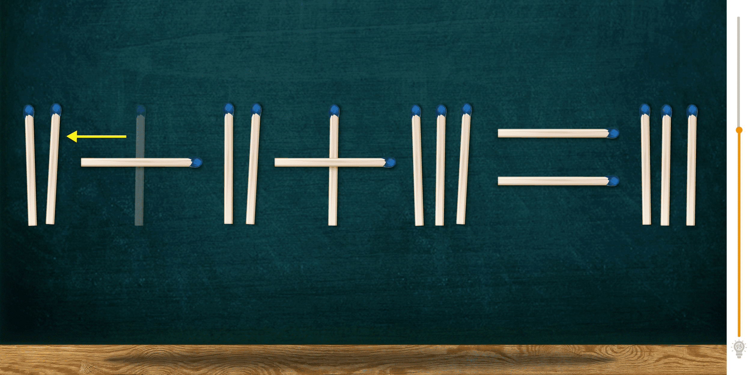 Visuelle Herausforderung: Können Sie erkennen, welches Streichholz Sie bewegen müssen, um diese Gleichung in weniger als 10 Sekunden zu korrigieren?