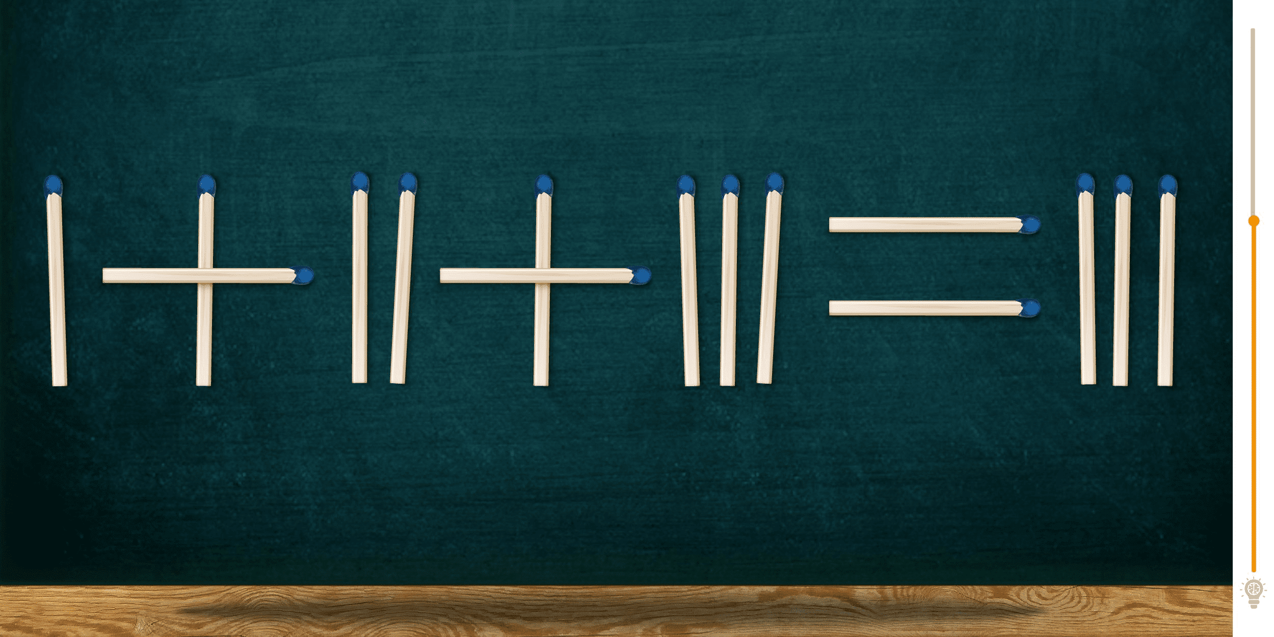Visuelle Herausforderung: Können Sie erkennen, welches Streichholz Sie bewegen müssen, um diese Gleichung in weniger als 10 Sekunden zu korrigieren?